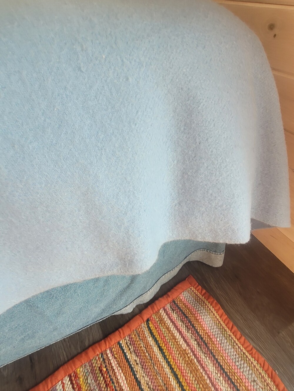 Vintage DBL Sz 100% Virgin Wool Blanket - Picture 6 of 11